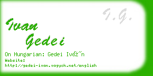 ivan gedei business card